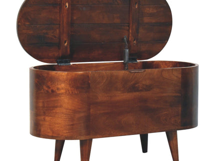 Rounded Lid Up Blanket Box