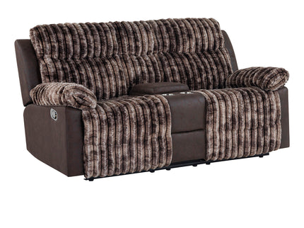 Bruni - Console Reclining Loveseat With Manual Recline