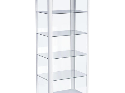 Nevra - 4 Shelf Display LED Curio Cabinet
