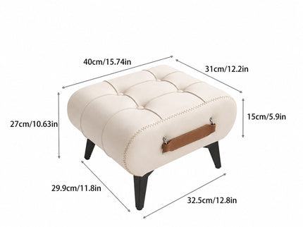 Minimalist Footstool With Hidden Storage