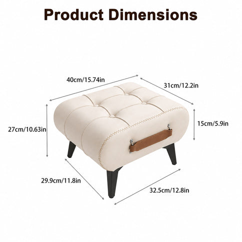 Minimalist Footstool With Hidden Storage