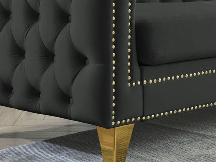 Modern Sofa With Button Tufting, Upholstered Couch For Living Room