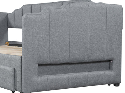 Extendable Daybed With LED Light And 2 Storage Drawers