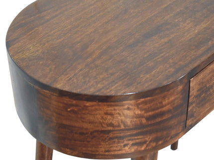 Rounded Wood Table
