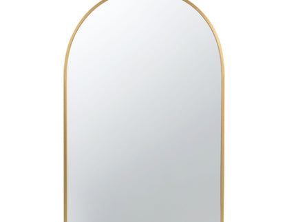 Arched Mirror With Metal Frame, Wall Mirror For Living Room Bedroom Entryway