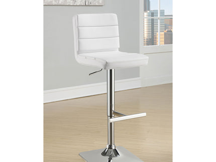 Fresco - Upholstered Adjustable Bar Stool (Set of 2) - White