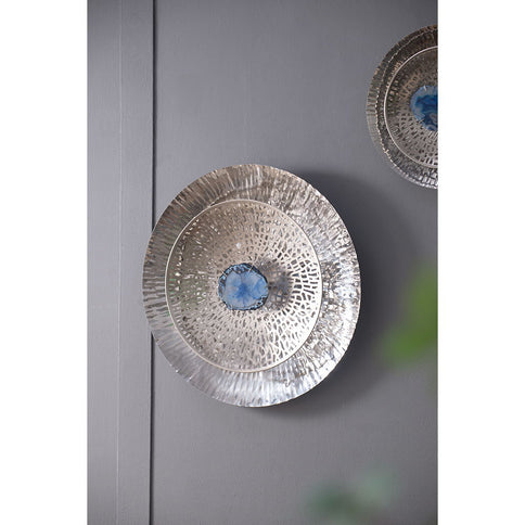 Textured Oversized Disc, Wall Decor For Living Room (Set of 3) - Multicolor