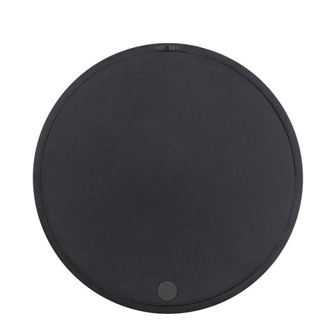 Circle Wall Mirror With Wooden Frame, Wall Mirror For Living Room