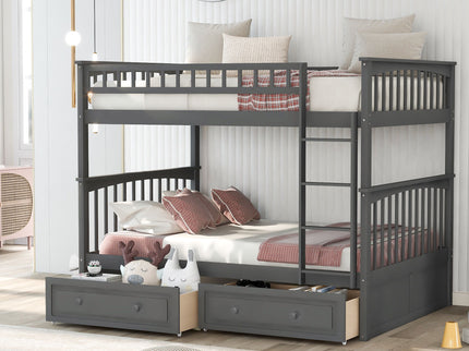 Bunk Bed With Drawers, Convertible Design