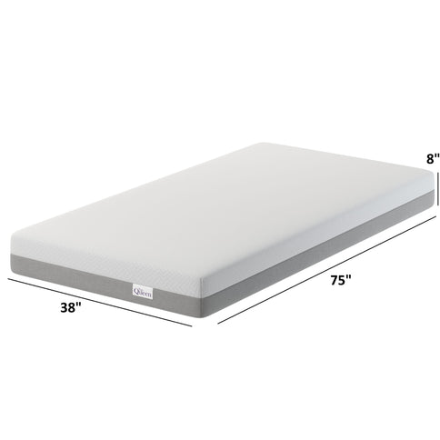8" Memory Foam Mattress With Adaptive Foam Support And Breathable Cover