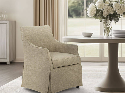 London - Upholstered Skirted Dining Arm Chair