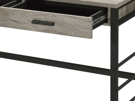 Disho - Weathered Writing Desk With USB - Oak