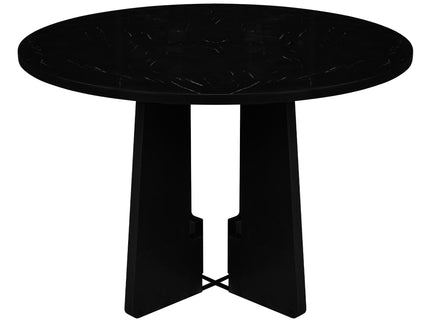 5 Piece Round Dining Table Set, Modern Dining Table And 4 Upholstered Chairs For Dining Room