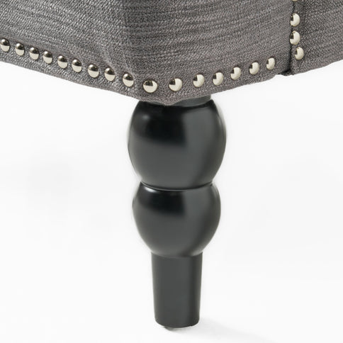 Harrison - Tufted Club Chair With Button Tufted Back And Birch Wood Legs