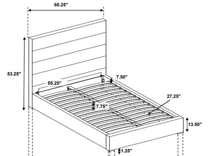 Dulcey - Bedroom Set With Modern Tufted Headboard