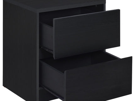 Geary - 2 Drawer Nightstand With LED Lights And USB Charging Ports