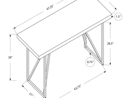 Computer Desk For Home Office Laptop, Contemporary & Modern - White