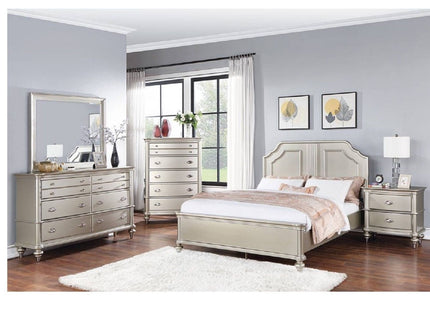 Traditional Design Panel Bed
