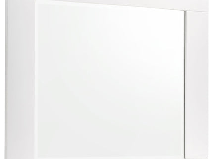 Escalon - 4 Piece Bedroom Set With Paneled Headboard Accents Upholstered - Glossy White