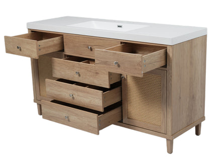 Modern Bathroom Vanity With Sink, Soft Close Drawers