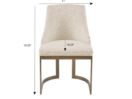 Contemporary Modern Accent Dining Chairs (Set of 2)