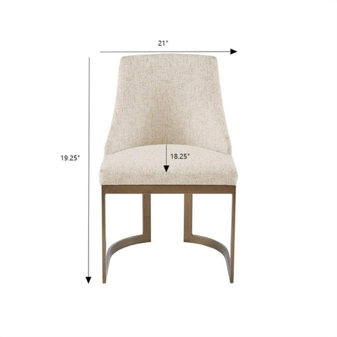 Contemporary Modern Accent Dining Chairs (Set of 2)