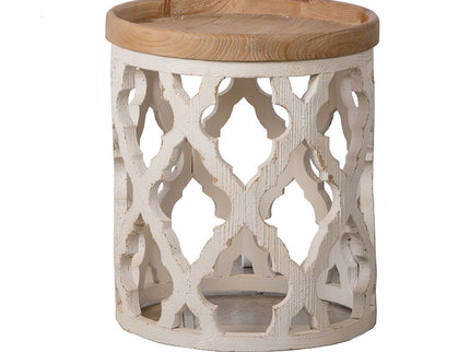 Stylish Rustic Round Wooden Table
