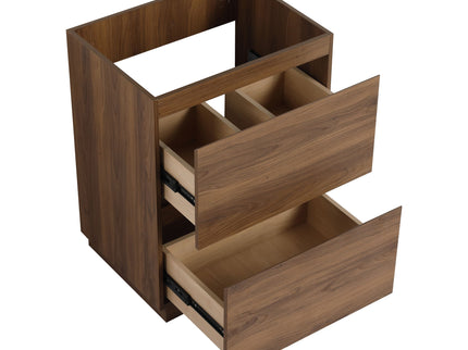 Modern Freestanding Bathroom Vanity Cabinet With Double Drawer