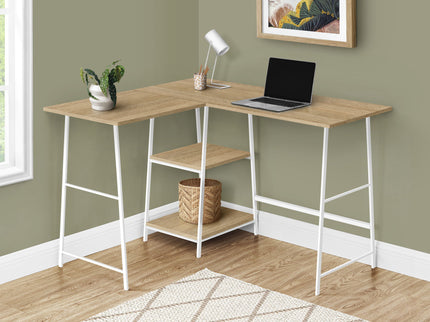 Computer Desk, Home Office, Corner, Storage Shelves, L Shape, Work, Laptop, Contemporary, Modern - Base