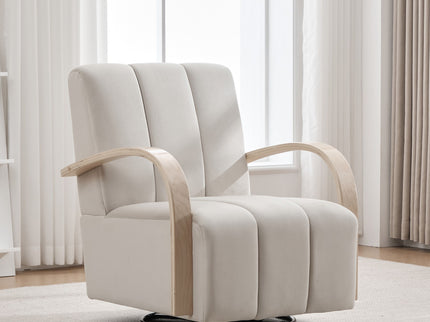 360° Swivel Accent Chair With Armrests