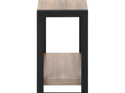 Accent Side Table, Narrow, Small, 2 Tier, Contemporary And Modern