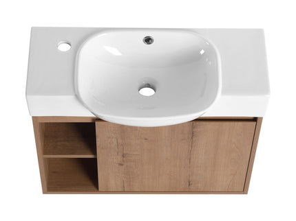 Sleek Design Freestanding Bathroom Vanity With Sink, Soft Close Door