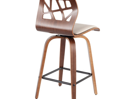 Folia - Mid Century Modern Counter Stool (Set of 2)