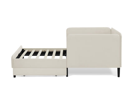 Upholstered Platform Bed Frame With 2 Storage Drawers And Adjustable Sofa Bed