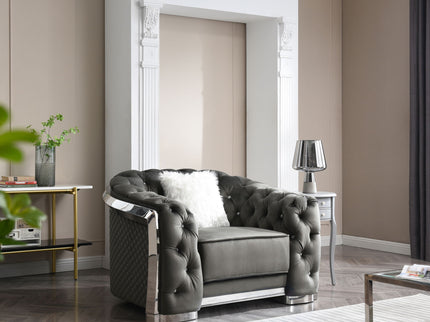 Sophisticated Accent Chair - Gray