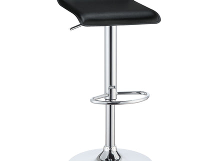 Backless Bar Stool With Adjustable Height - Black