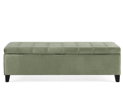Wendover - Elegant Tufted Storage Bench With Lift-Up Top And Birch Wood Legs