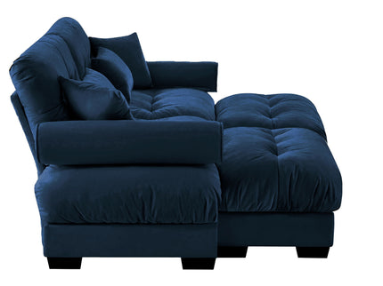Super Comfort Oversized Modular Sectional Sofa With Movable Ottoman