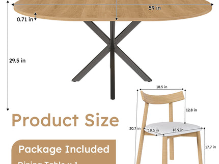 Modern Extendable Round Dining Table Set, Table With Chairs