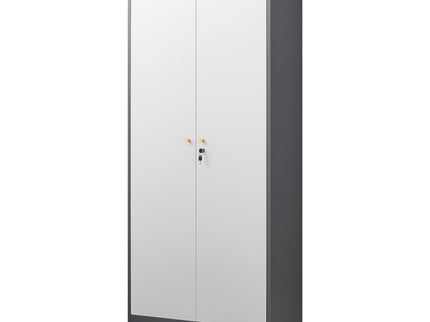Outdoor Cabinet, Large Capacity Storage Vertical Tall Design With Shelves And Secure Lock