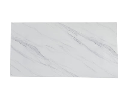Rectangular Dining Table - Gray / White