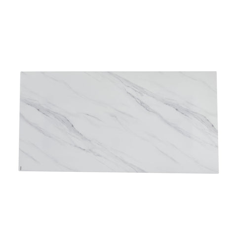 Rectangular Dining Table - Gray / White