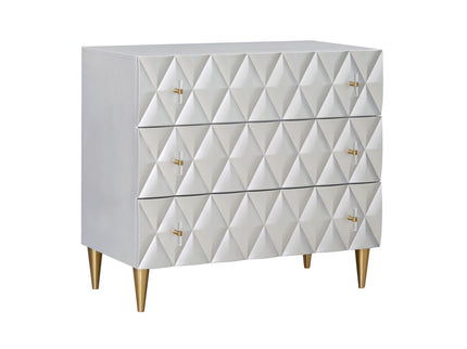 Anson - Console Cabinet - Silver / Champagne