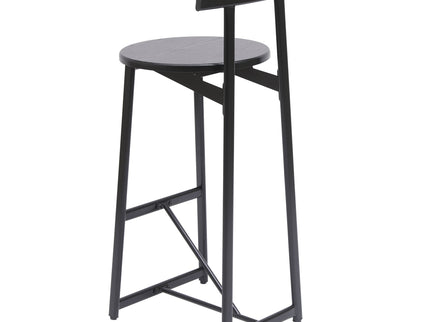 Modern Bar Stools With Backrest For Kitchen (Set of 3)