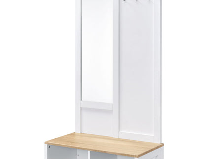 Melati - Hall Tree - Light Oak / White