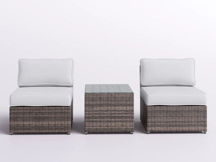 Modern Wicker Outdoor Seating Set With Cushions