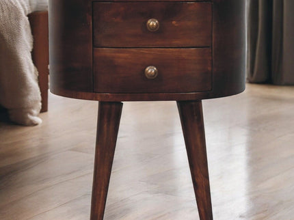 Rounded Bedside Table