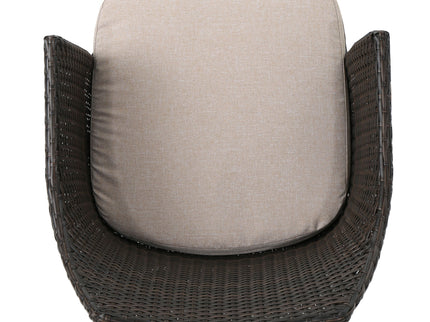 Kenneth - 3 Pieces Chat Set Outdoor Furniture - Brown Multi