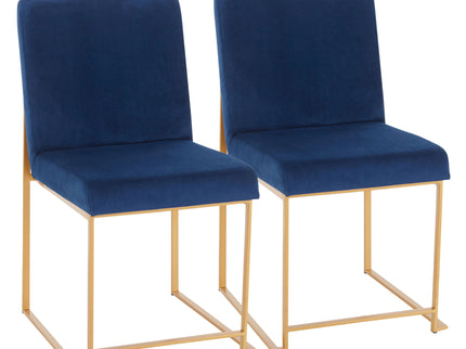 Fuji - Contemporary Stylish Frame, High Back Dining Chair (Set of 2)