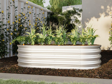 Heavy Duty Galvanized Raised Garden Bed Kit For Vegetables, Flowers & Herbs